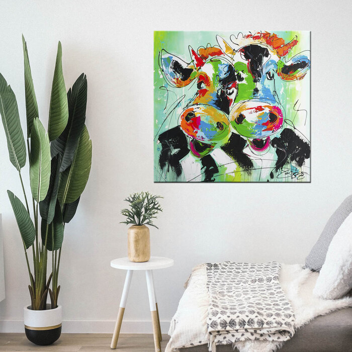 Bert en Bertha | Origineel schilderij