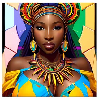AI Digitale kunst | Colourfull girl