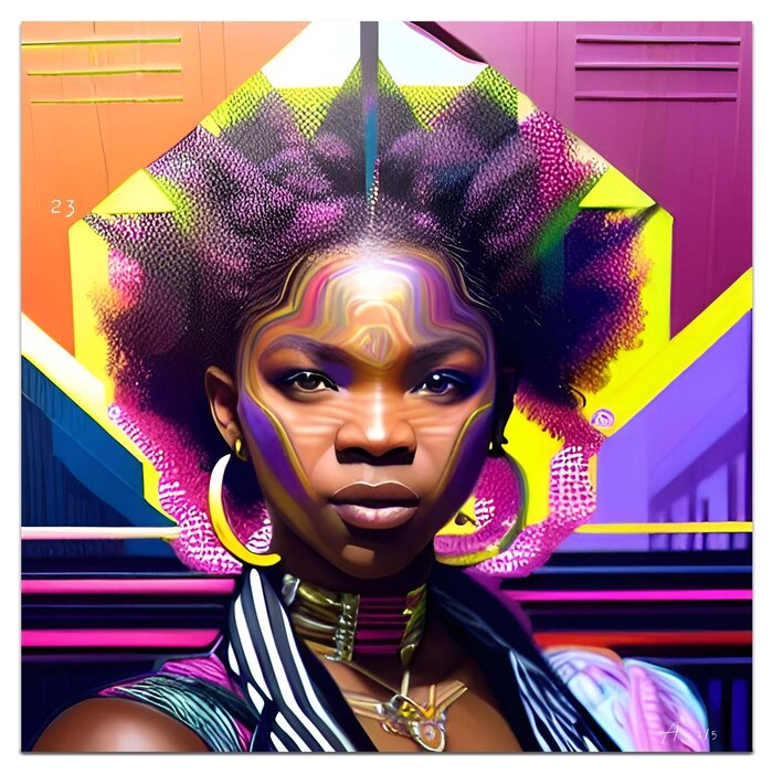 Colorfull girl II | AI Digitale Kunst