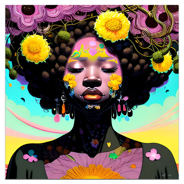 More Flowerpower | AI Digitale Kunst