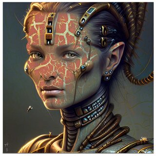 AI Digitale kunst | Woman Fly