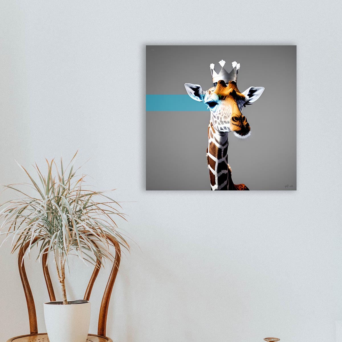 King Giraffe | AI Digitale Kunst