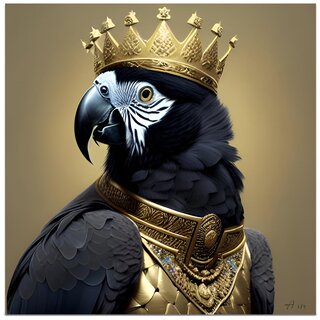 AI Digitale kunst | King Parrot