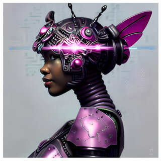 AI Digitale kunst | Robot woman
