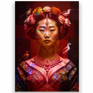 AI Digitale kunst | Red Queen
