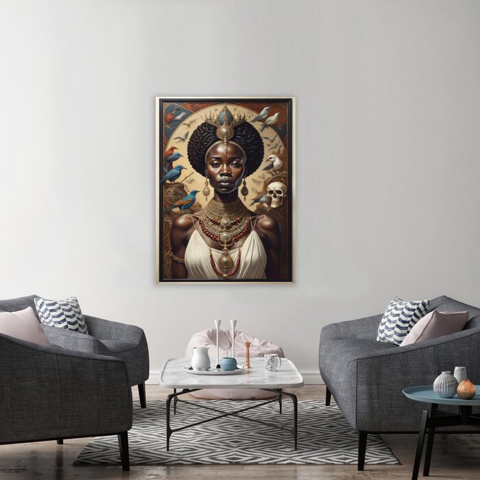 Queen of Birds  | AI Digitale Kunst