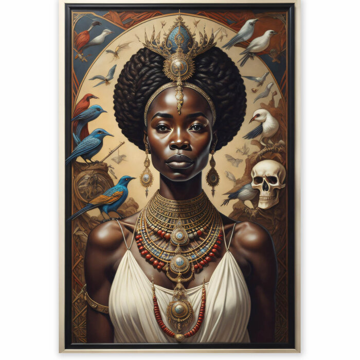 Queen of Birds  | AI Digitale Kunst