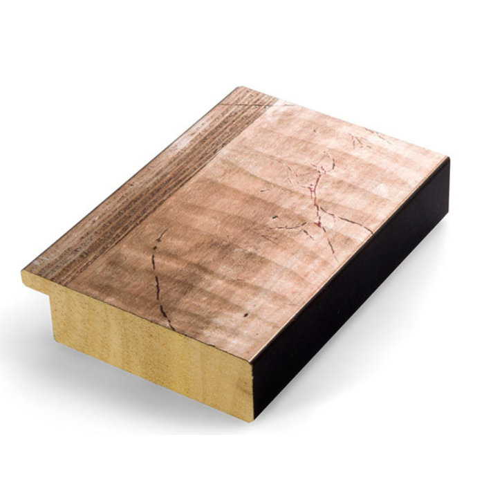 Lijst Oslo Bruingoud | Houten wissellijst