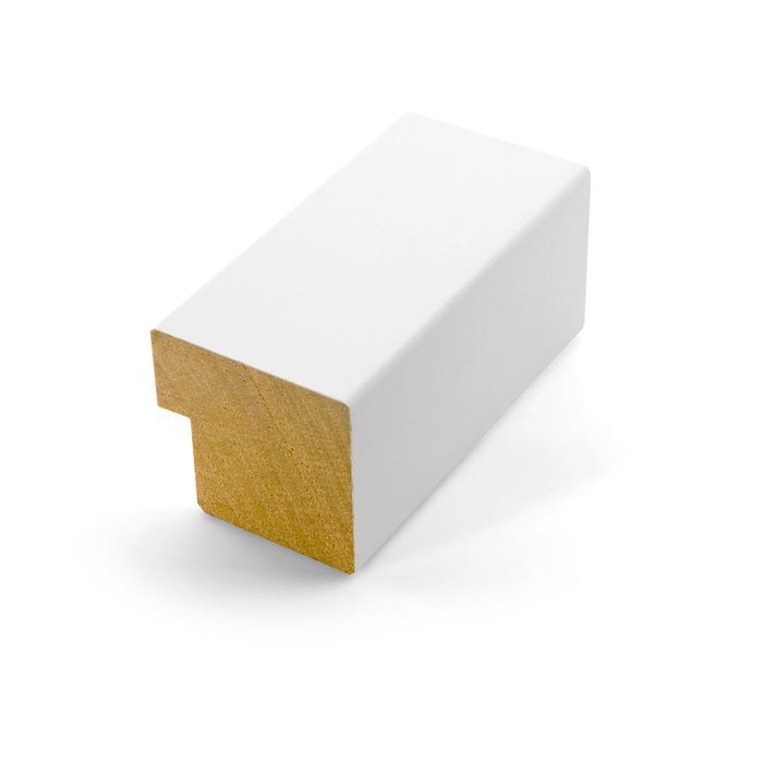 Lijst Cuneo Wit | Moderne houten wissellijst