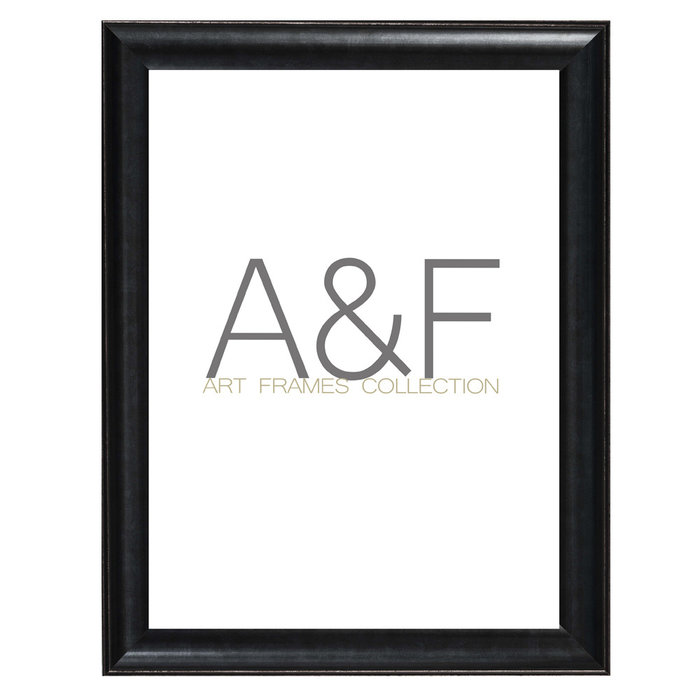 Lijst Montel Zwart  | Zwarte klassieke wissellijst