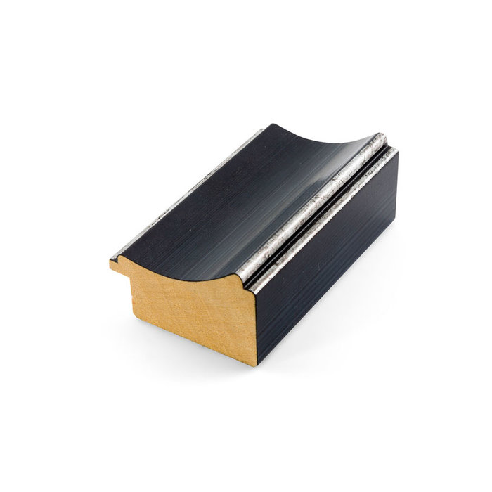 Lijst Montel Zwart  | Zwarte klassieke wissellijst