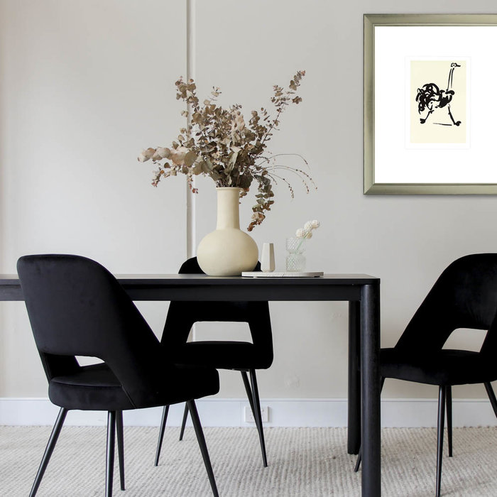 Lijst Odense zilver-zwart  | Houten moderne wissellijst