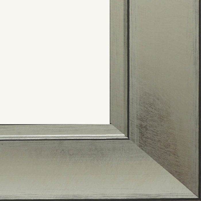 Lijst Odense zilver-zwart  | Houten moderne wissellijst