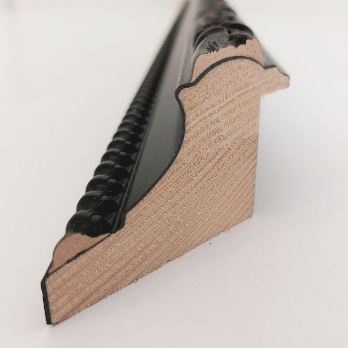 Lijst Kelston Zwart | Zwarte barokke wissellijst