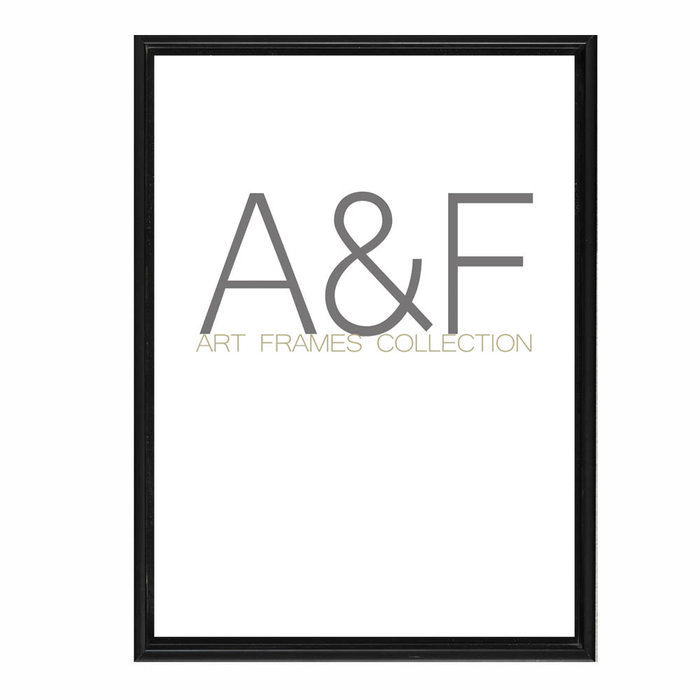 Baklijst Davos | Modern & Mat zwart | Voor schilderijen