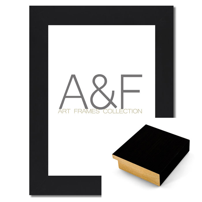 Lijst Helsinki Zwart | Houten wissellijst