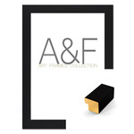 Lijst Cuneo | Zwarte moderne wissellijst