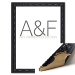 Lijst Kelston Zwart | Zwarte barokke wissellijst