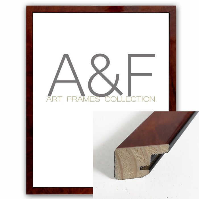 Lijst Notenhout | Bruin & Hoogglans