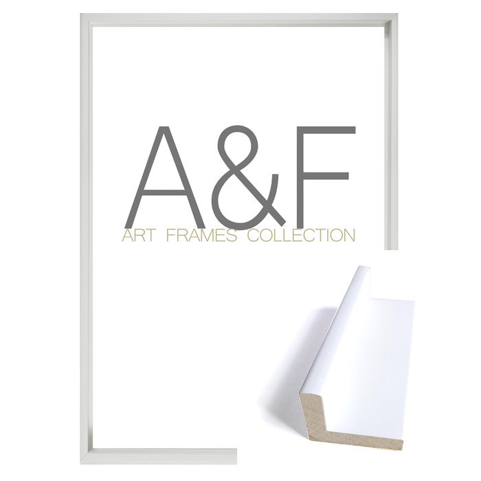 Baklijst Davos | Modern & Wit | Alleen geschikt voor schilderijen