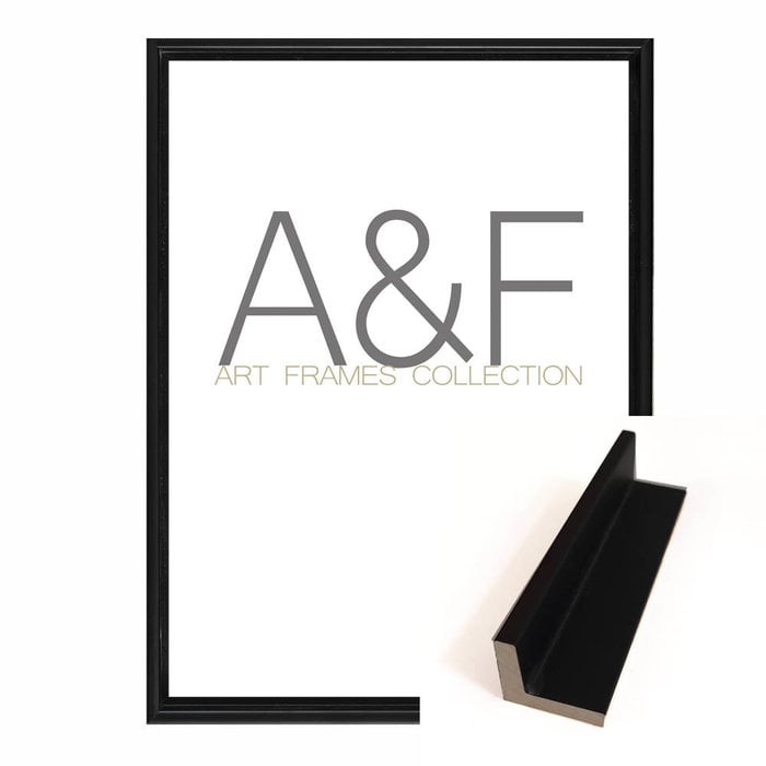 Baklijst Davos | Modern & Mat zwart | Voor schilderijen