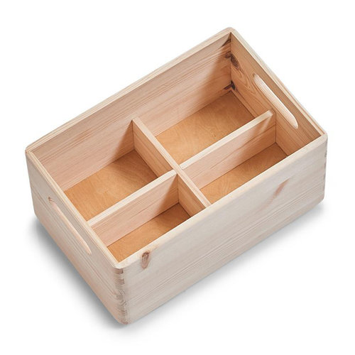 Zeller Present Aufbewahrungsbox Holz 30x20x15 cm Zeller Present| herausnehmbare Trennwand