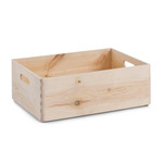 Aufbewahrungsbox aus Holz 40x30x15 cm Zeller Present| herausnehmbare Einteilung