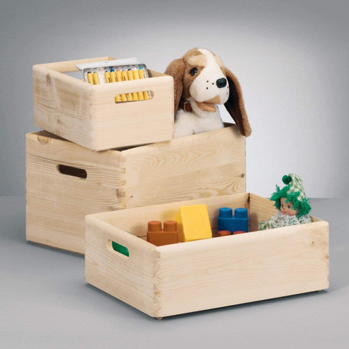 Zeller Present Aufbewahrungsbox aus Holz 40x30x15 cm Zeller Present| herausnehmbare Einteilung