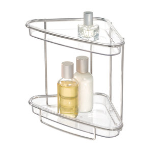 iDesign Badezimmer-Eckregal transparent iDesign Badezimmer-Eckregal transparent iDesign