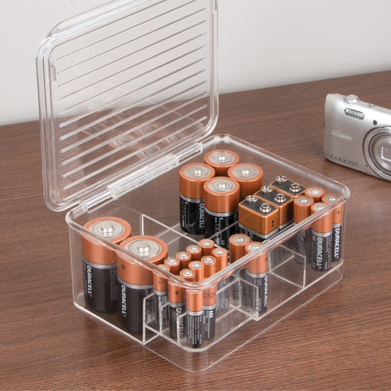 NEU - Schutzhülle Batterie Aufbewahrung Box für 4x AA - Gelb