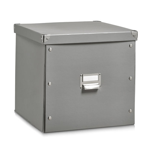 Zeller Present Aufbewahrungsboxen mit Deckel grau Zeller Present