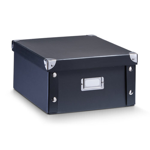 Zeller Present Aufbewahrungsbox mit Deckel schwarz Zeller Present