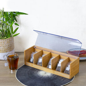 Teebox mit transparentem Deckel Five®