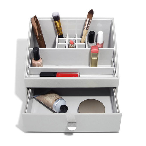 Stackers Make-up-Organizer mit Schublade Stackers - Grey Pebble