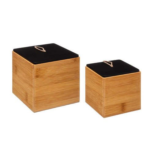 Five® Bambusboxen mit Deckel Five® | 2 Stück