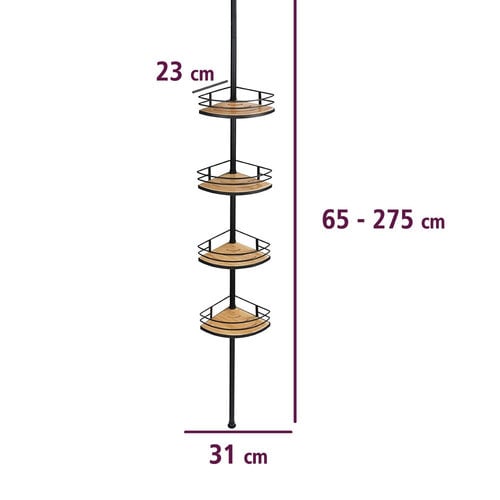 Wenko Teleskop-Duschregal 4 Ablagen Wenko