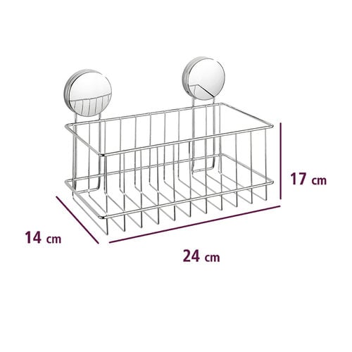 Wenko Verchromte Duschkorb ohne Bohren Wenko - Osimo