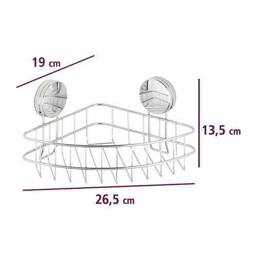 Wenko Verchromte Duschkorb ohne Bohren Wenko - Osimo