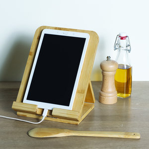 Kochbuch- und Tablet-Halter aus Bambus Five®