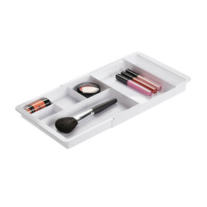 Make-up-Organizer ausziehbar weiß iDesign - Clarity