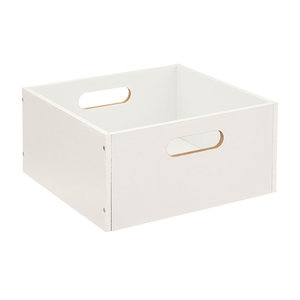 Weiße Aufbewahrungsbox Holz 31 x 31 x 15 cm Five®