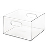 The Home Edit Aufbewahrungsbox transparent stapelbar 25x25 cm