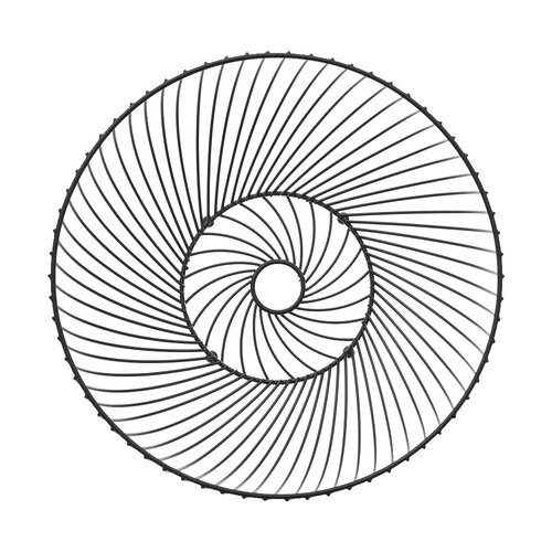 Five® Gedrehter Obstkorb schwarz Ø30 cm Five®