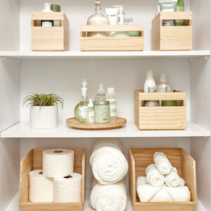 Aufbewahrungsset Badezimmer-Organizer iDesign - EcoWood