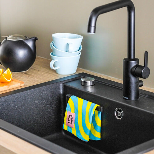 Happy Sinks Spültuchhalter magnetisch bio schwarz - Happy Sinks