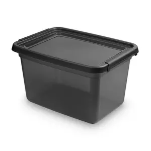 Schwarzer stabiler Aufbewahrungskasten Orplast - BaseStore