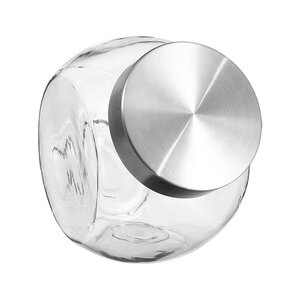 Kochtopf Glas 2,1 Liter mit Metalldeckel Five®
