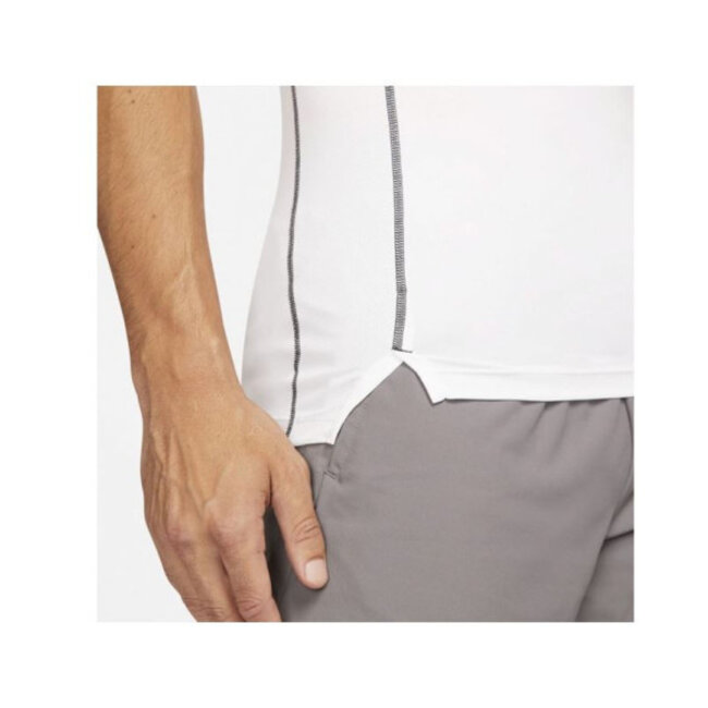Nike Pro Dri-FIT Tight Sportshirt Shortsleeve Heren Wit