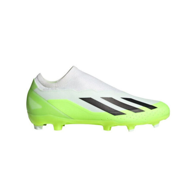 Adidas X Crazyfast .3 Laceless FG Voetbalschoenen Wit Felgeel