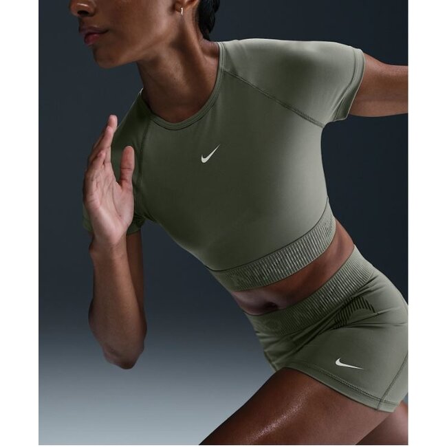 Nike Pro Dri-FIT Crop Short Sleeve Top Dames